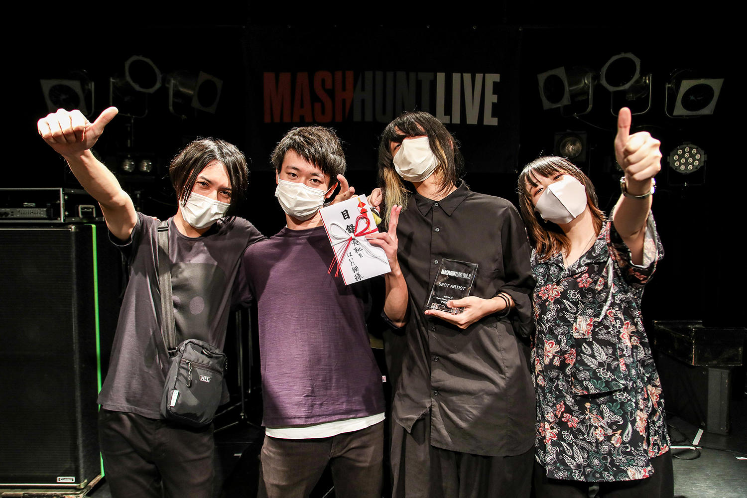白熱したライヴを繰り広げた「MASH HUNT LIVE vol.2」、BEST ARTISTは長靴をはいた猫に決定！