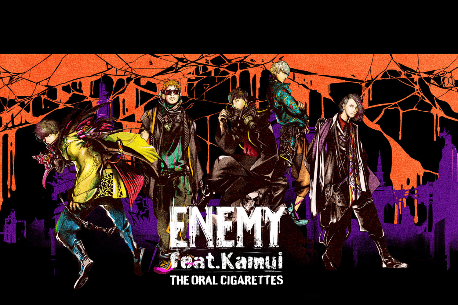 THE ORAL CIGARETTES、開催中のホールツアー東京公演日3/23(水)に新曲「ENEMY feat.Kamui」デジタルリリース！