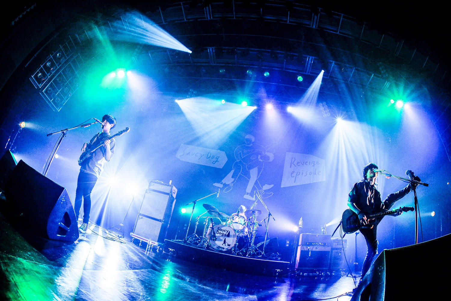 Saucy Dog、ユニゾン・セカイイチ・テレン・Amelie・KALMAと大阪でリベンジ実現