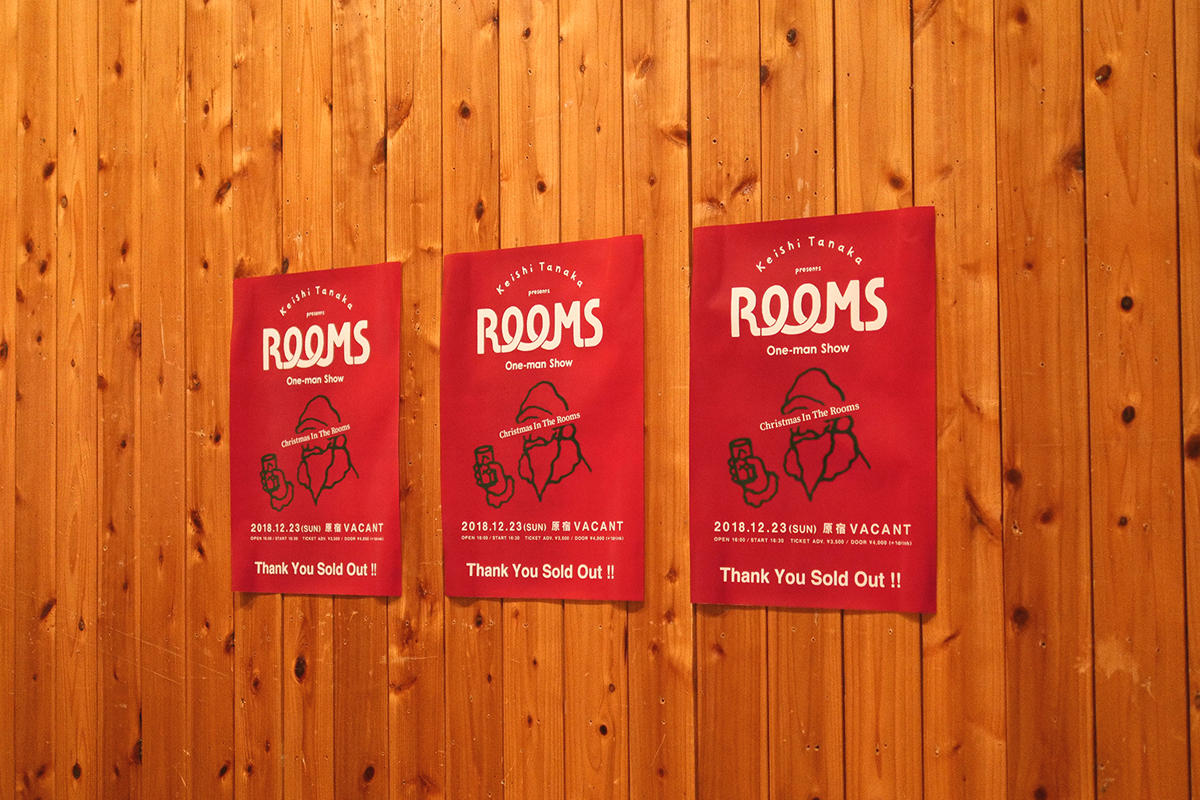 Keishi Tanaka、聖なる夜を彩る弾き語りワンマンライブ[ROOMS]で新曲も披露